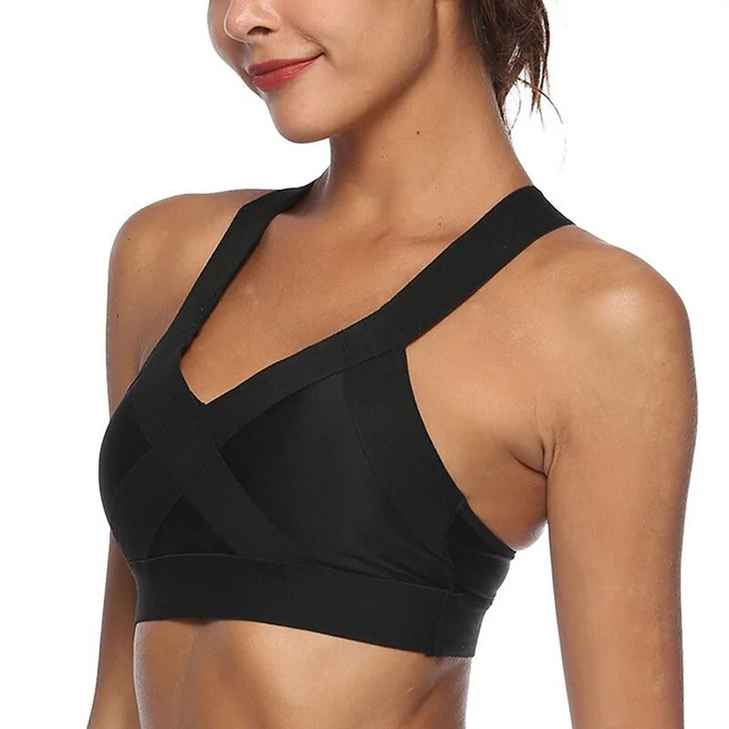Mesh Breathable Push-Up Sports Bra