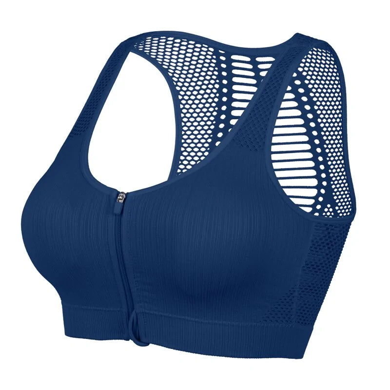 Mesh Breathable Push-Up Sports Bra