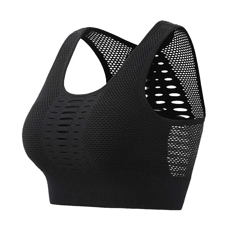 Mesh Breathable Push-Up Sports Bra